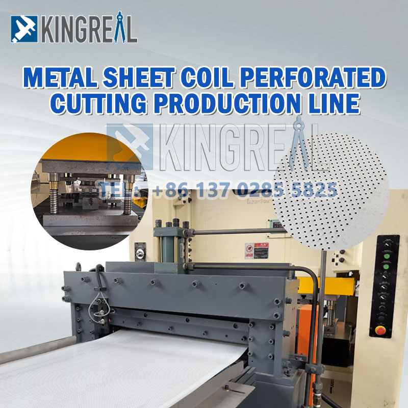 Metal Sheet Coil Perforated Production Line With Cutting