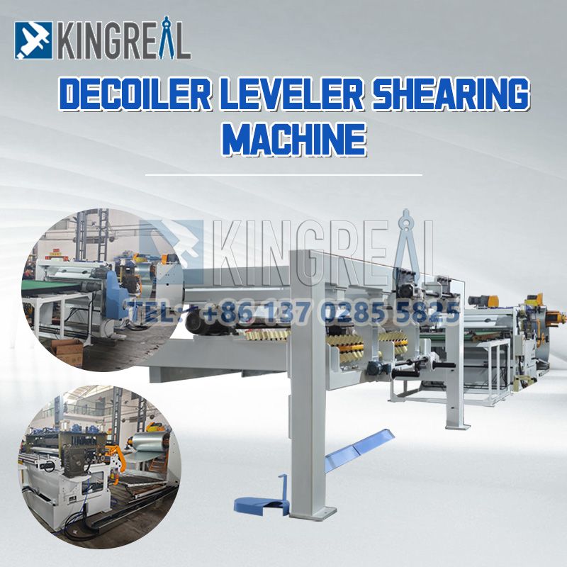 2024 Auto Metal Sheet Decoiler Leveler Shearing Machine