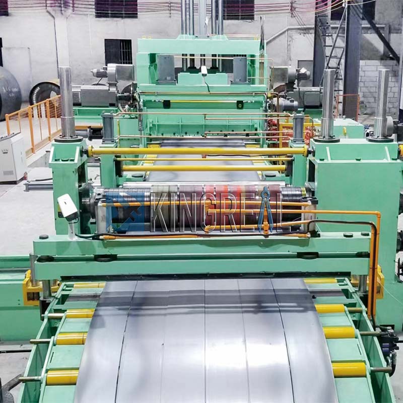 What does a heavy gauge slitting line do?