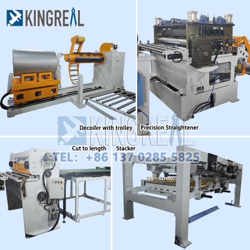 2024 Auto Metal Sheet Decoiler Leveler Shearing Machine