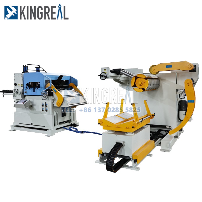 Combined Decoiler Straightener And Feeder Machine