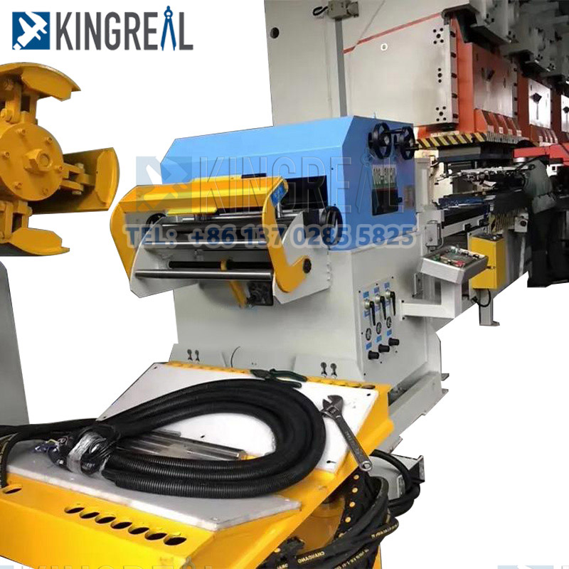 Metal Sheet Decoiler Leveling And Punching Production Line