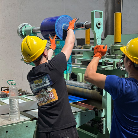 heavy gauge cut to length line 