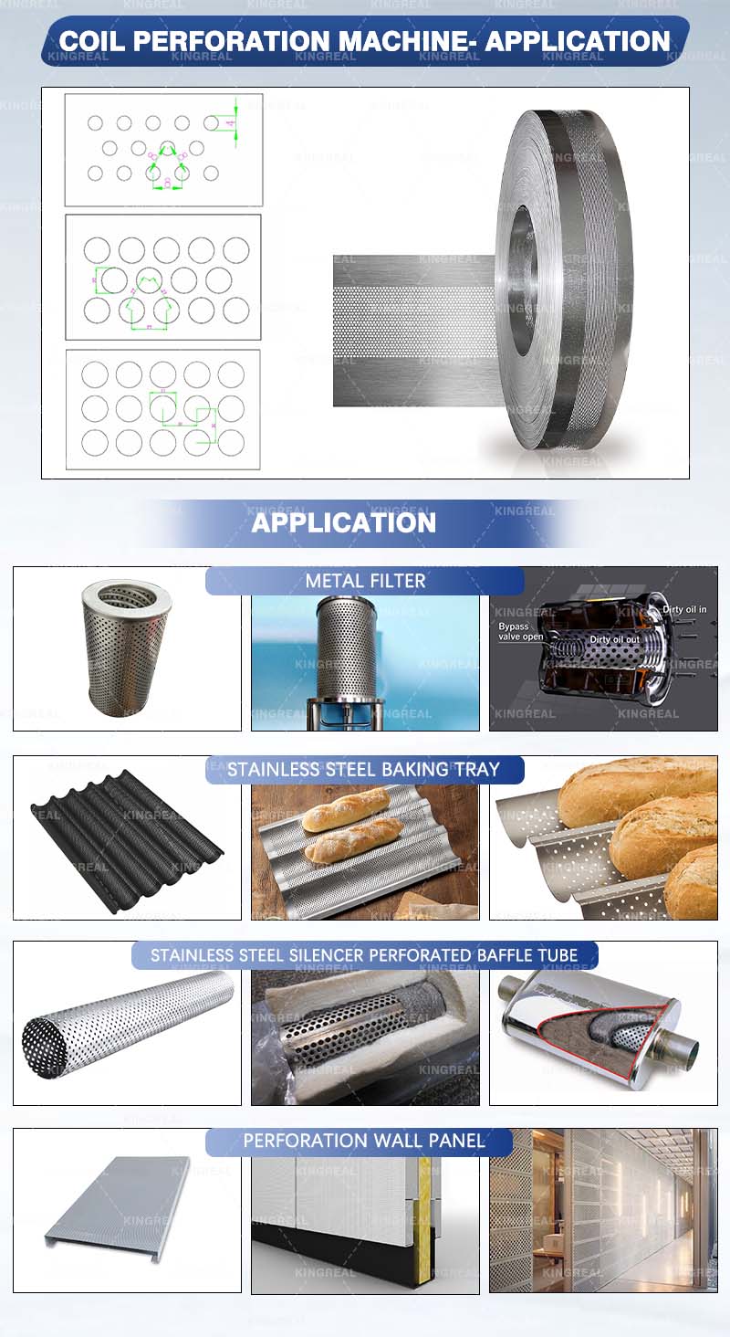 coil to coil perforation line