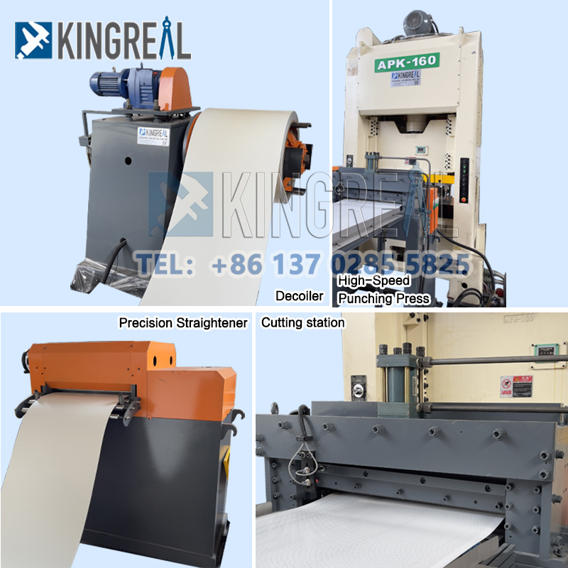 Metal Sheet Coil Perforated Production Line With Cutting